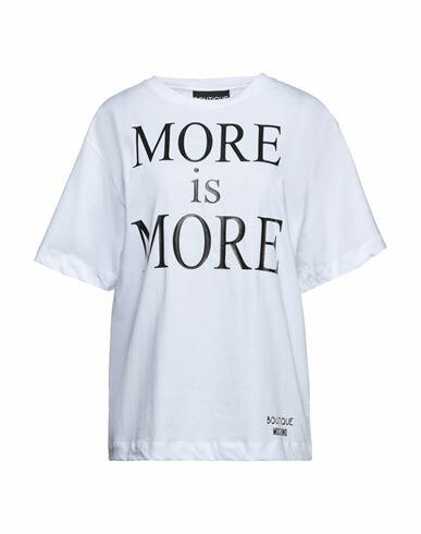 Boutique Moschino Woman T-shirt White Cotton Cover