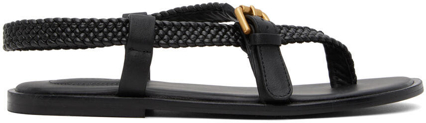 See by Chloé Black Nola Braided Sandals Cover