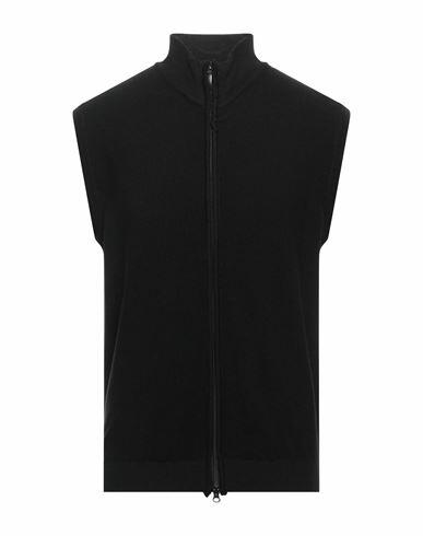 Tsd12 Man Cardigan Black Merino Wool, Acrylic Cover