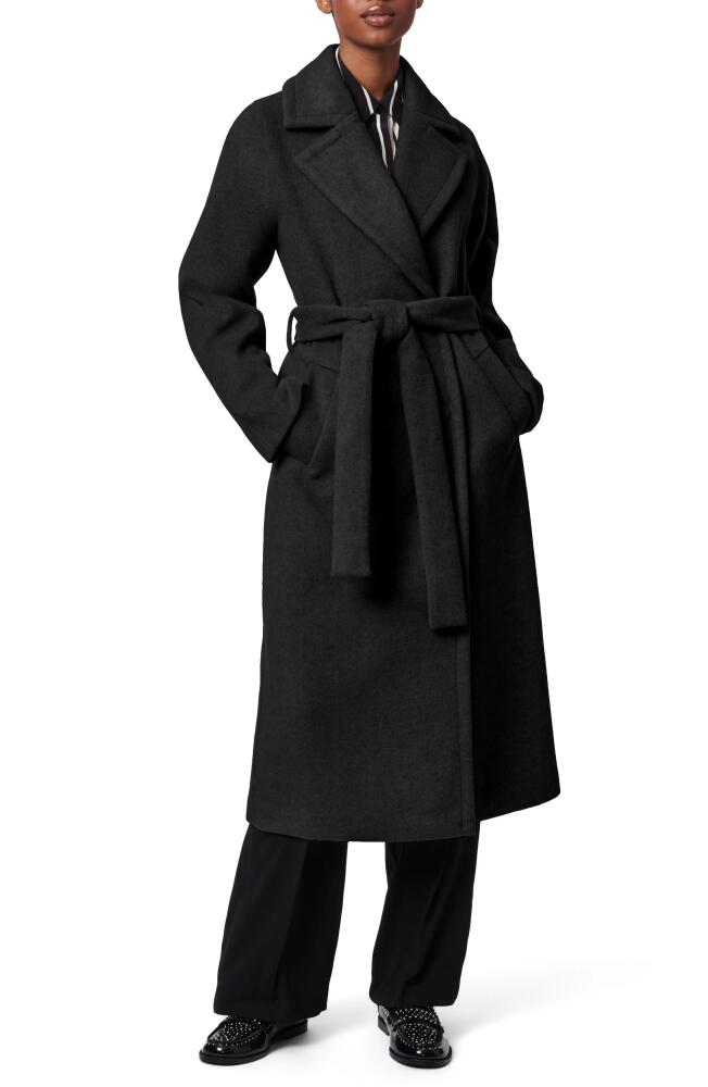 Bernardo Double Breasted Belted Coat in Black Cover