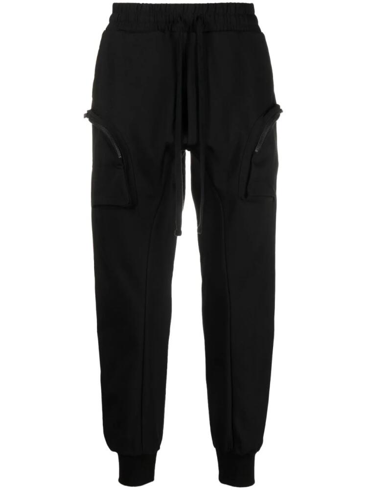 Thom Krom mid-rise multi-pocket track pants - Black Cover