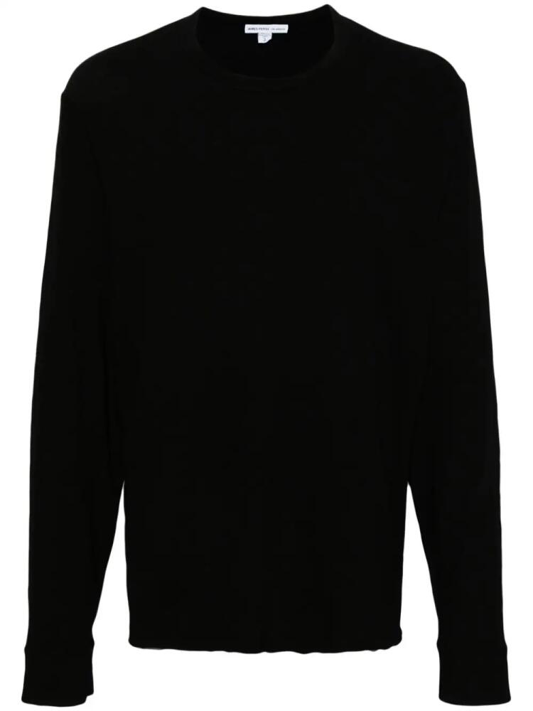 James Perse long-sleeve cotton T-shirt - Black Cover