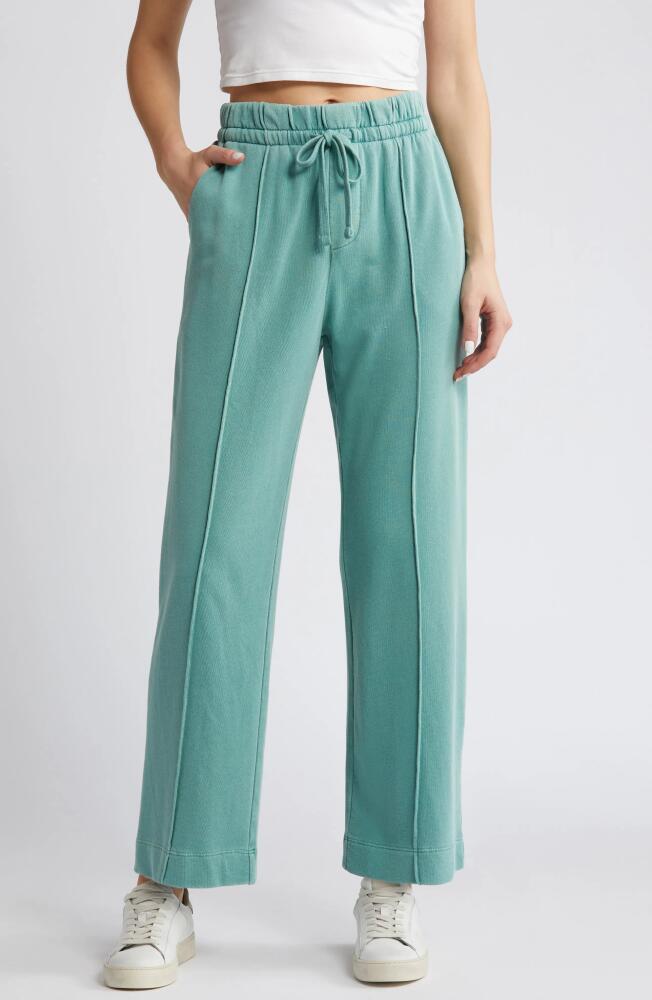 Treasure & Bond Sporty Drawstring Crop Pants in Green Seaglass Cover