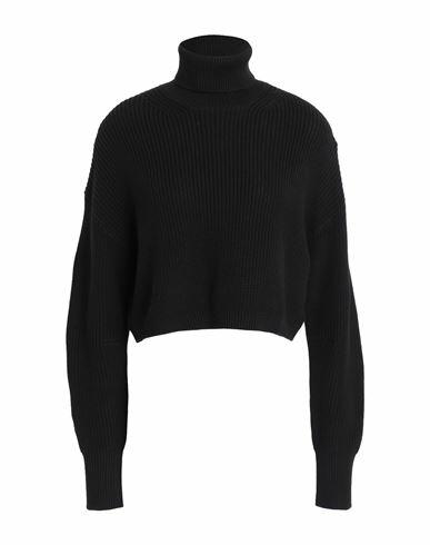 Jjxx By Jack & Jones Woman Turtleneck Black Cotton Cover