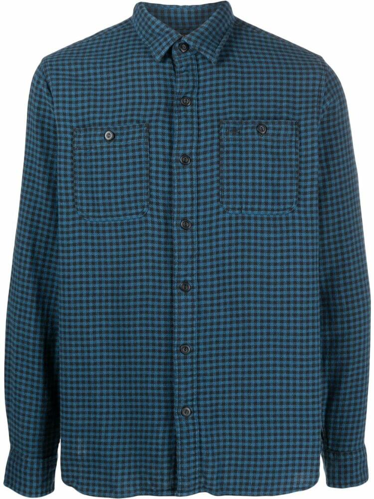 Ralph Lauren RRL check-pattern long-sleeve shirt - Blue Cover