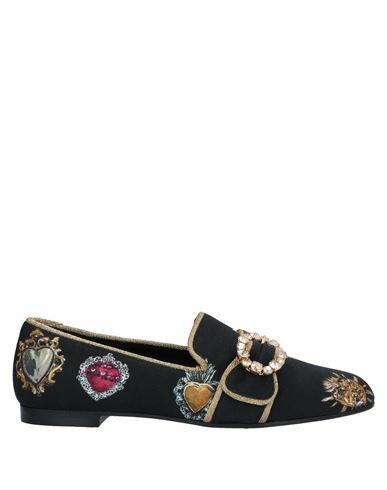 Dolce & gabbana Woman Loafers Black Viscose, Acetate, Polyester Cover