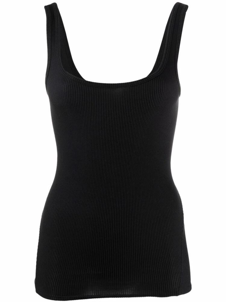 rag & bone ribbed scoop-neck tank top - Black Cover