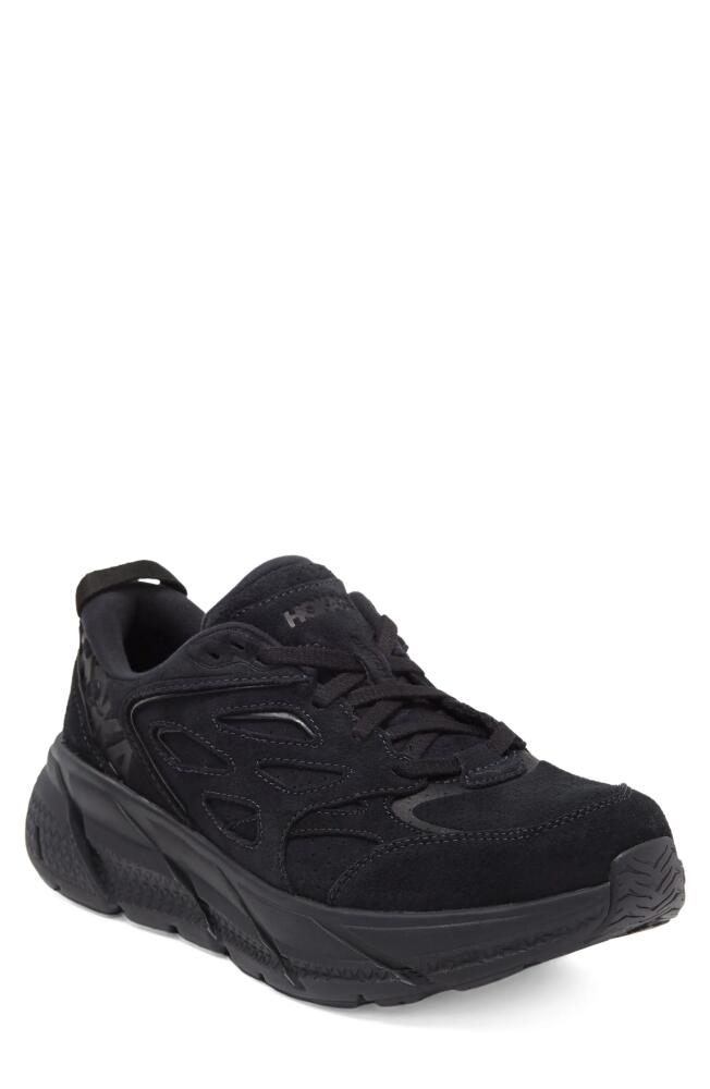 HOKA Clifton L Sneaker in Black /Black Cover