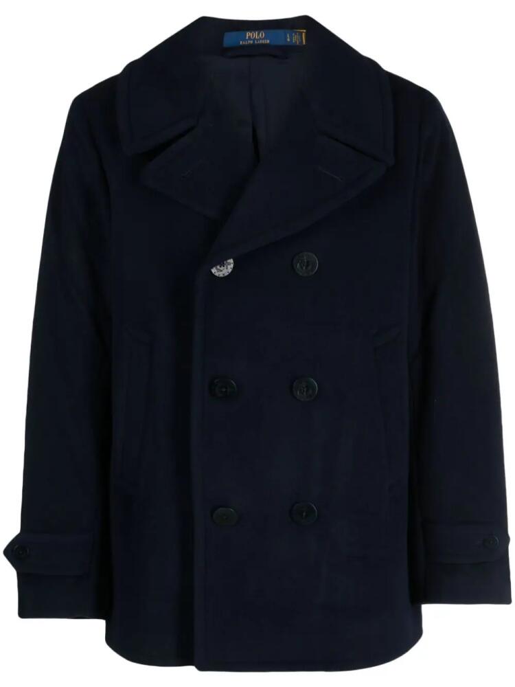 Polo Ralph Lauren double-breasted velvet coat - Blue Cover