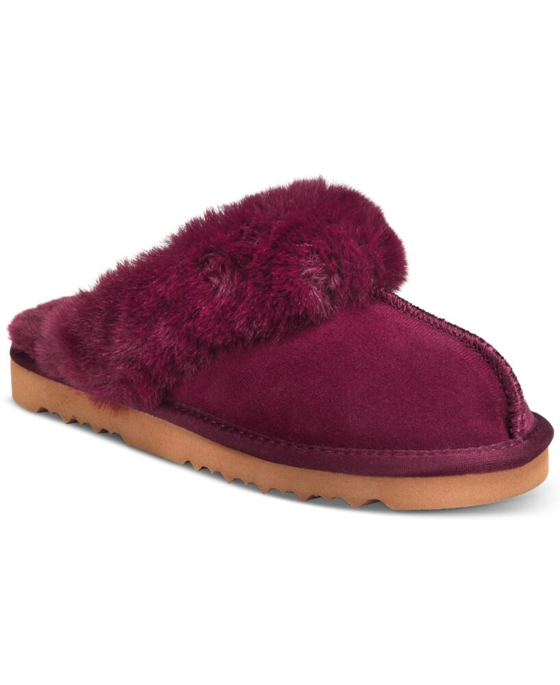 Style & Co Women's Rosiee Slippers, Created for Macy's - Burgundy Cover