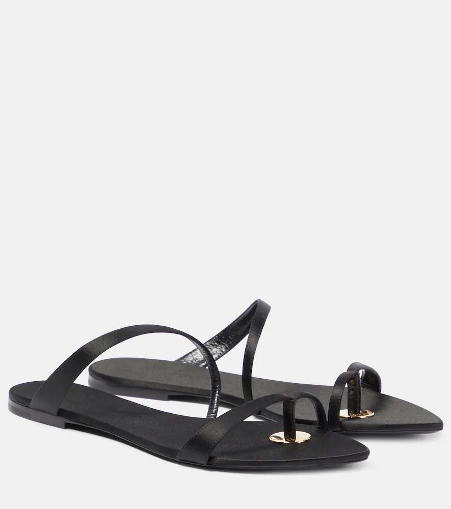 Saint Laurent Tanger satin crêpe sandals Cover