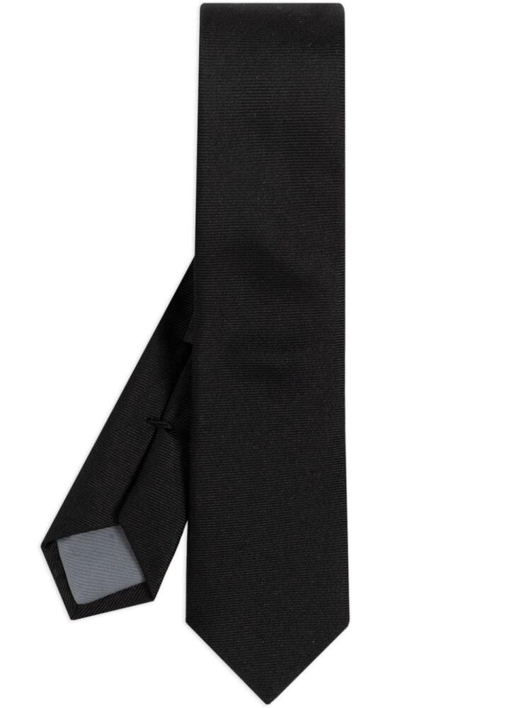 DSQUARED2 logo-embroidered silk tie - Black Cover