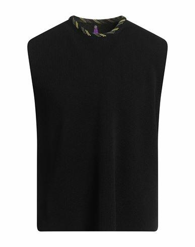 Oamc Man Sweater Black Cotton, Viscose, Polyester Cover