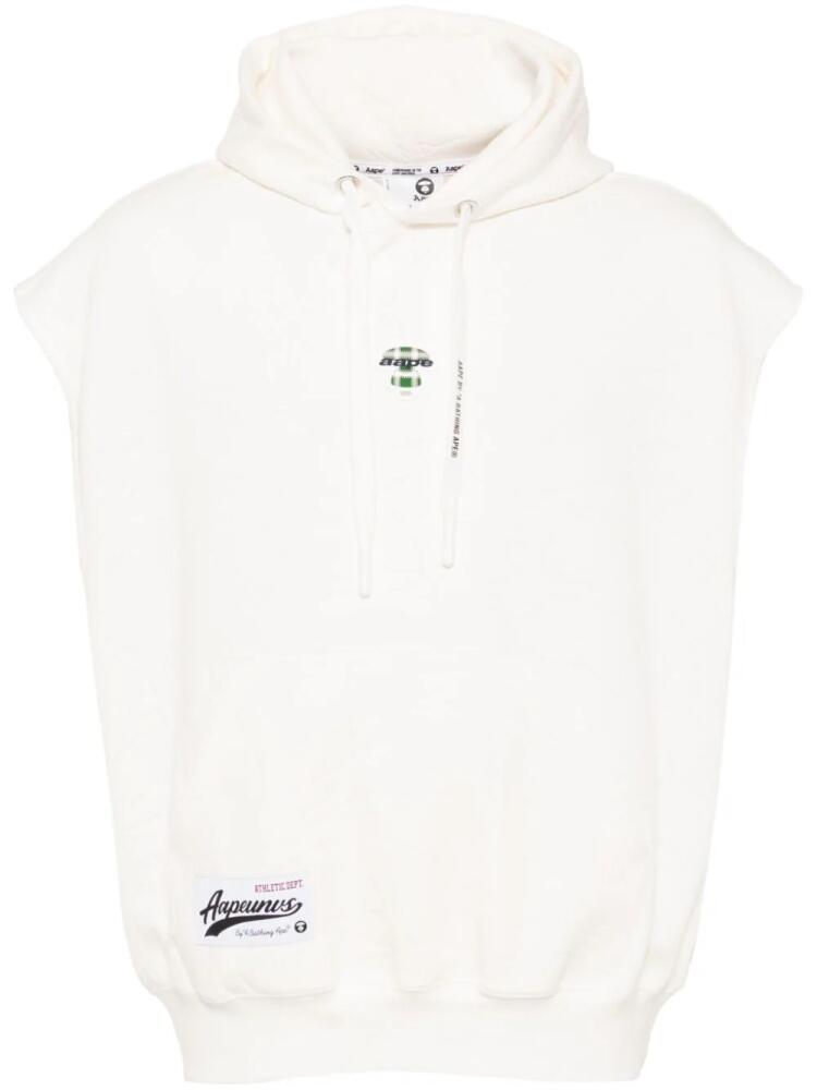 AAPE BY *A BATHING APE® patterned hoodie - White Cover