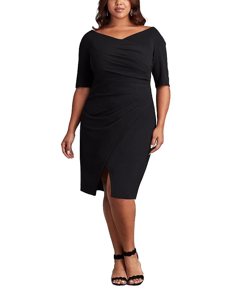 Tadashi Shoji Adi Textured Crepe Dress - Plus Size Cover