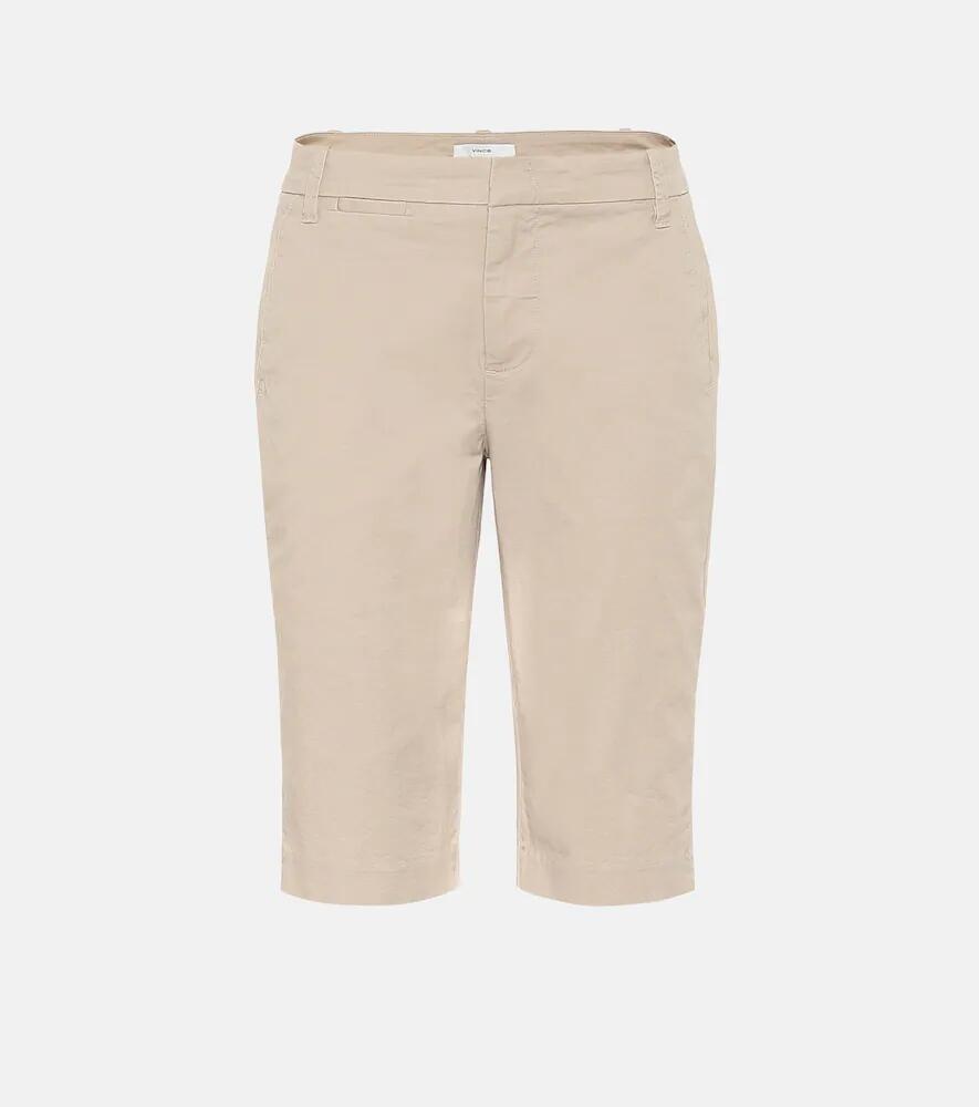 Vince Mid-rise cotton Bermuda shorts Cover