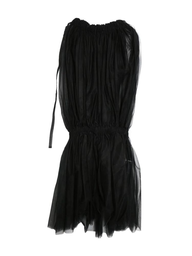 Noir Kei Ninomiya mesh strapless dress - Black Cover