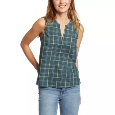 Eddie Bauer Women's Etesian Split-Neck Tank Top Cover