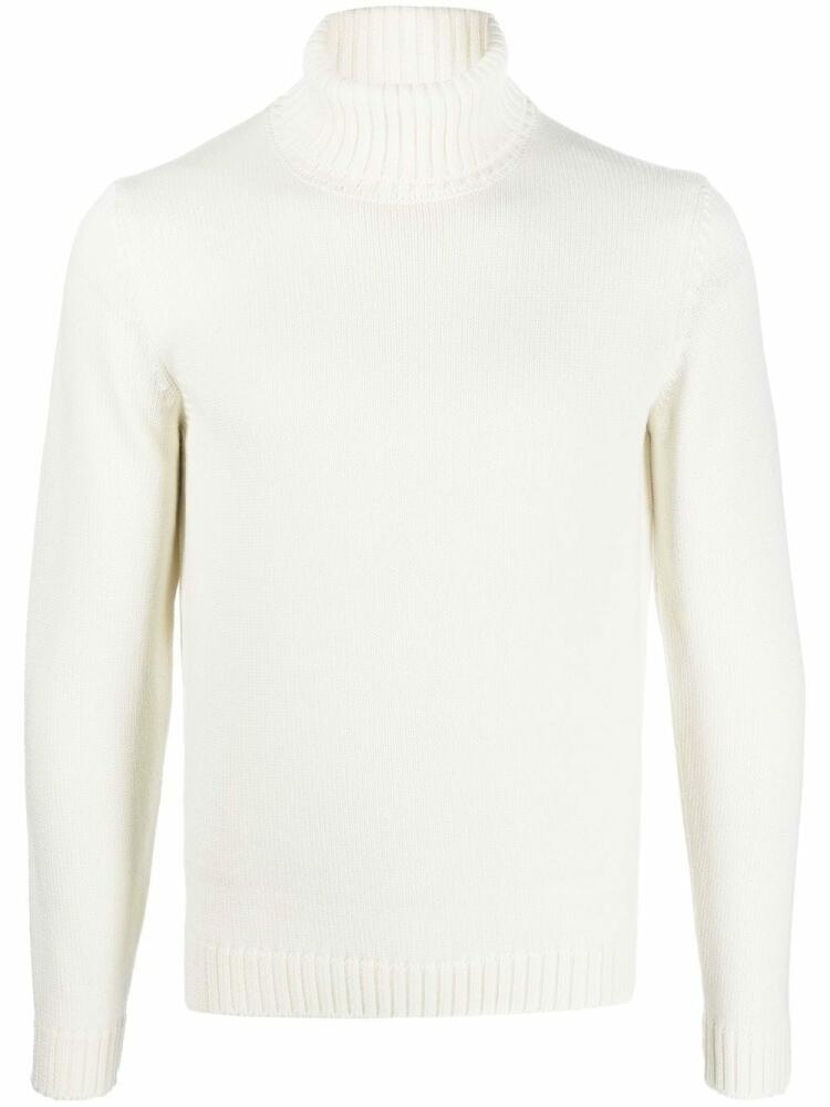 Zanone roll-neck long-sleeve jumper - White Cover