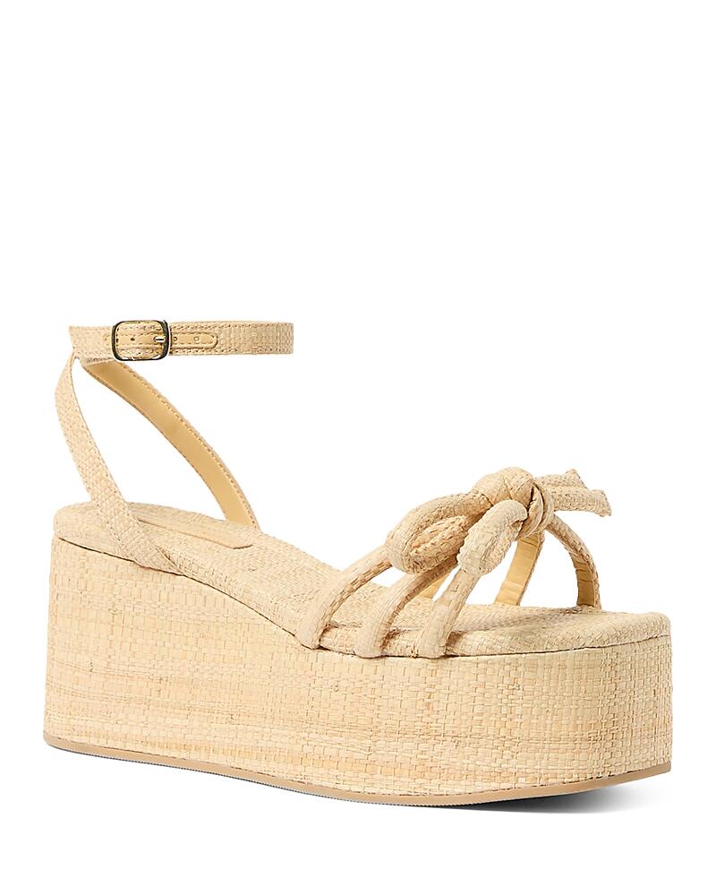 Loeffler Randall Women's Hudson Raffia Platform Sandals Cover