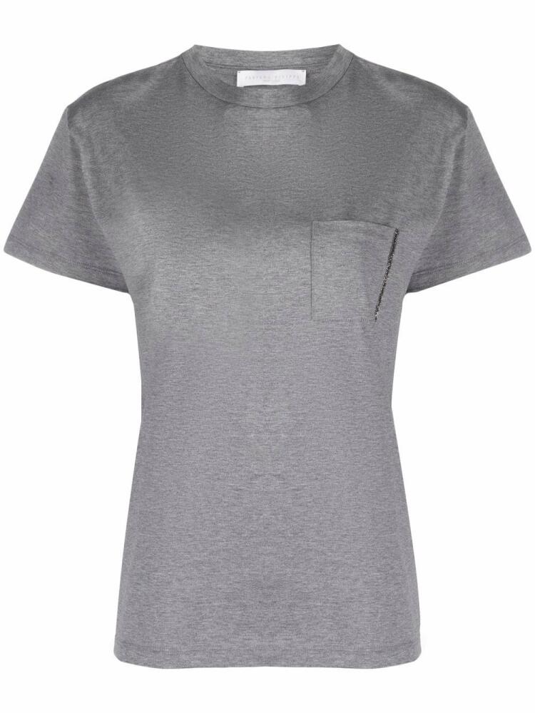 Fabiana Filippi short-sleeve cotton T-shirt - Grey Cover