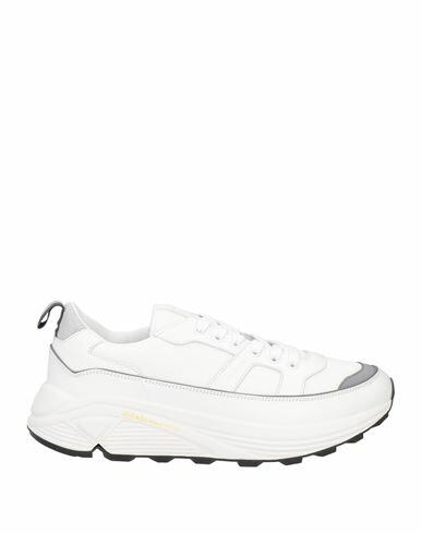 Carshoe Man Sneakers White Leather, Textile fibers Cover