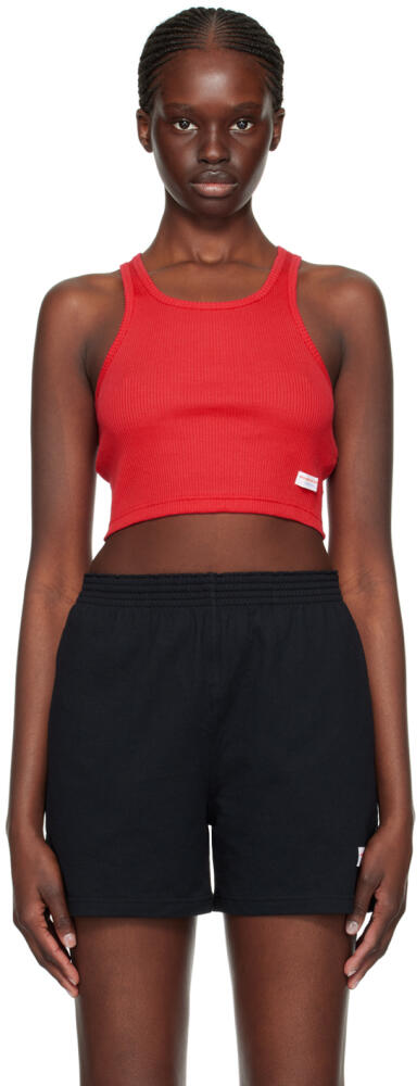 Alexander Wang Red Ribbed Tank Top Cover