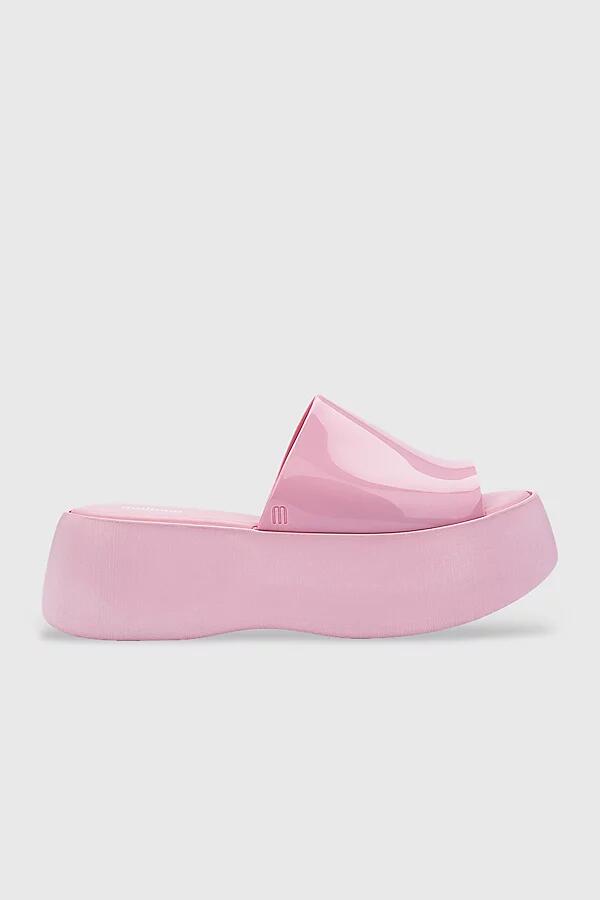 Melissa Becky Jelly Platform Slide in Pink Cover