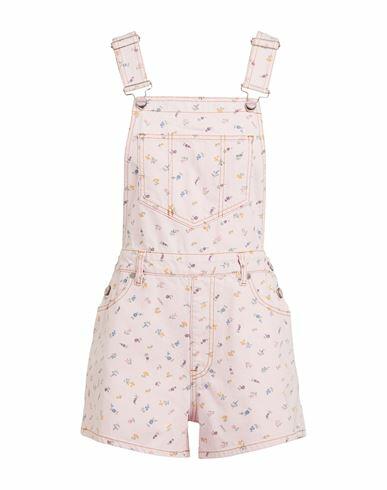 Ganni Woman Overalls Pink Organic cotton Cover