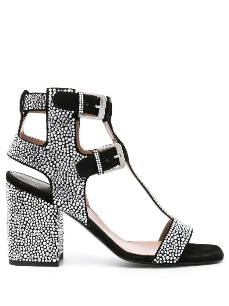 Laurence Dacade Sandra 90mm crystal-embellished sandals - Black Cover