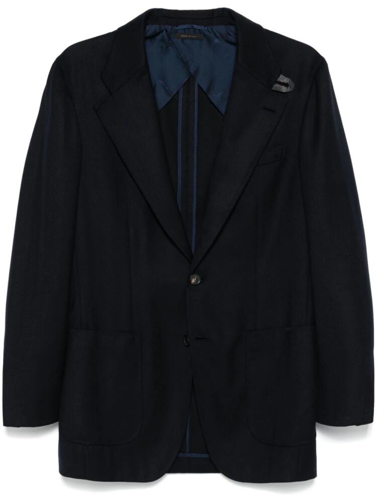 Brioni herringbone blazer - Blue Cover