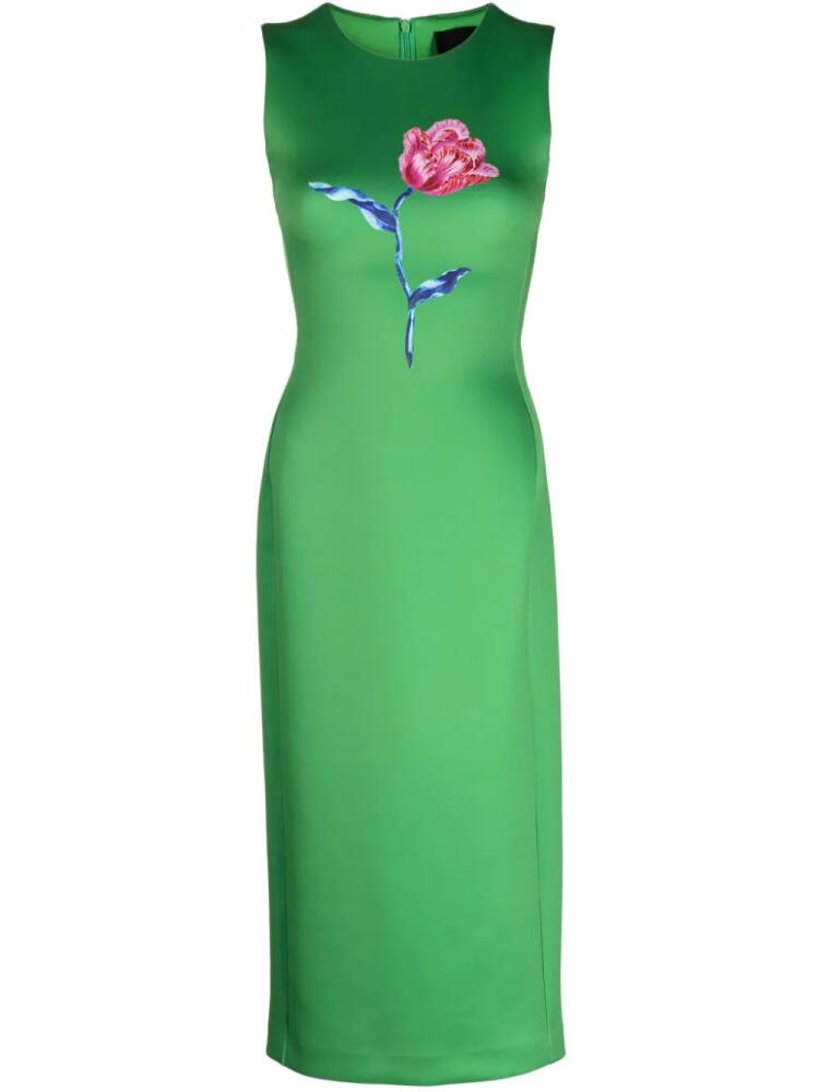 Cynthia Rowley floral-print sleeveless midi dress - Green Cover