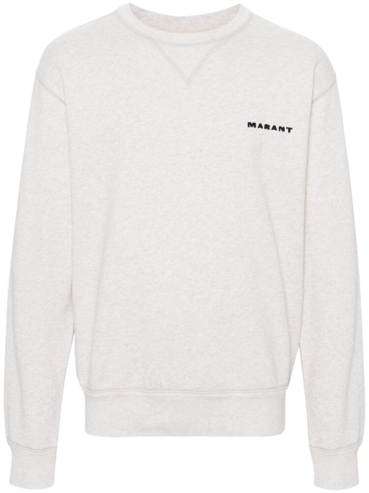 MARANT Mikis embroidered-logo sweatshirt - Neutrals Cover