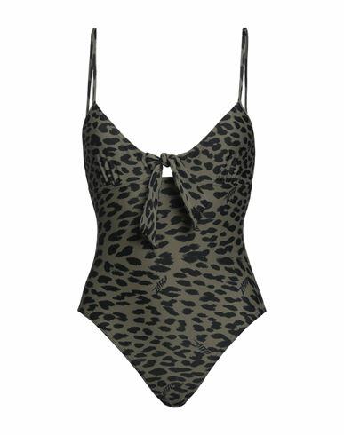 Zadig & voltaire Woman One-piece swimsuit Military green Polyester, Elastane Cover