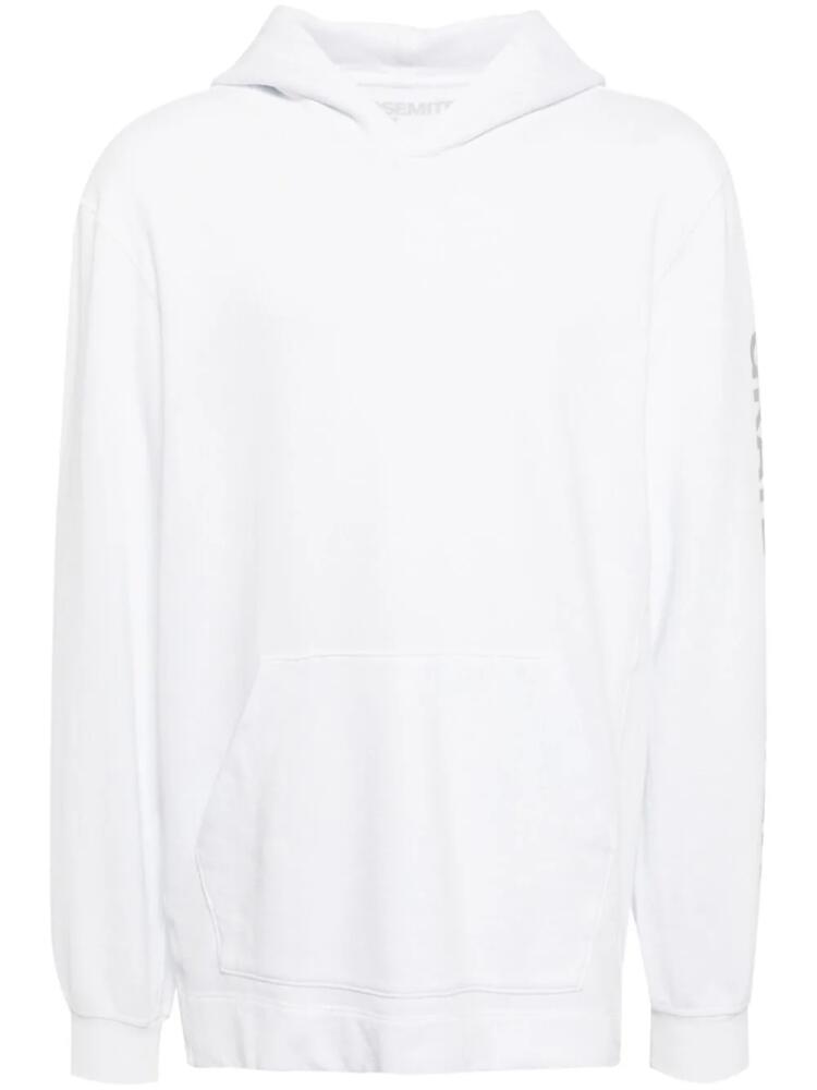 James Perse long-sleeve cotton hoodie - White Cover