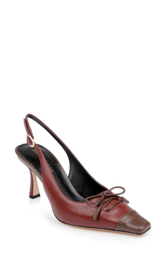 Dee Ocleppo Fremont Slingback Pump in Rust Leather Cover