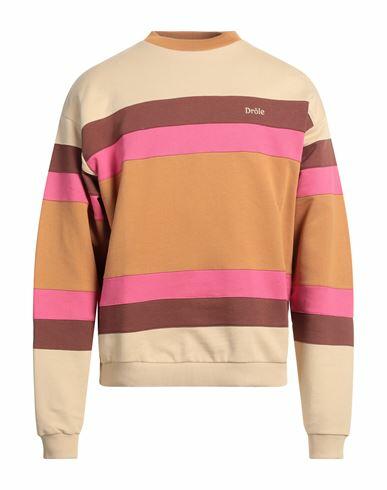 Drôle De Monsieur Man Sweatshirt Camel Cotton Cover