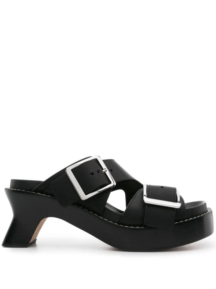 LOEWE 70mm Ease buckle-straps mules - Black Cover