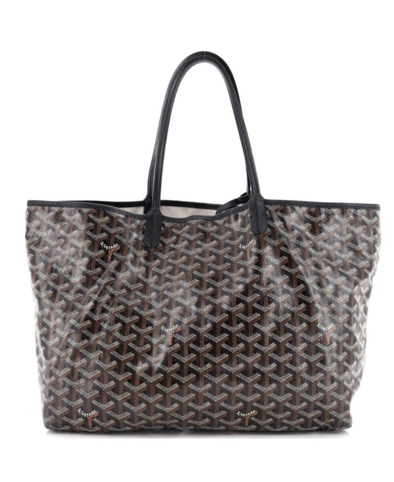 Pre-Owned Goyard Pm Saint Louis Tote Coated Canvas Cover