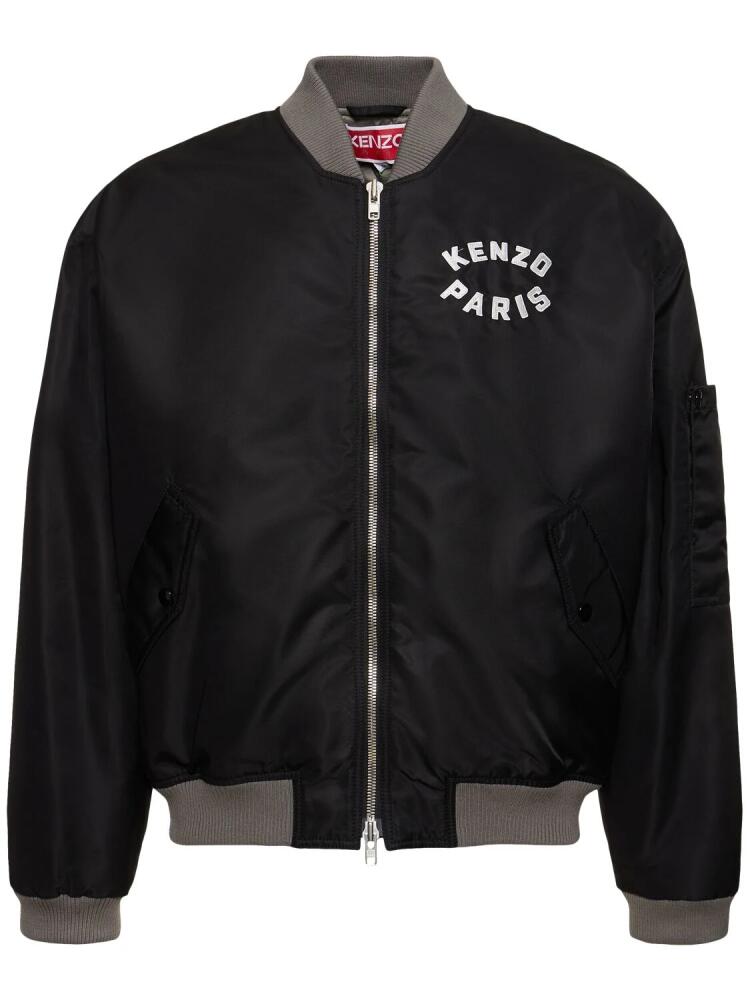 KENZO PARIS Tiger Print Nylon Bomber Jacket Cover