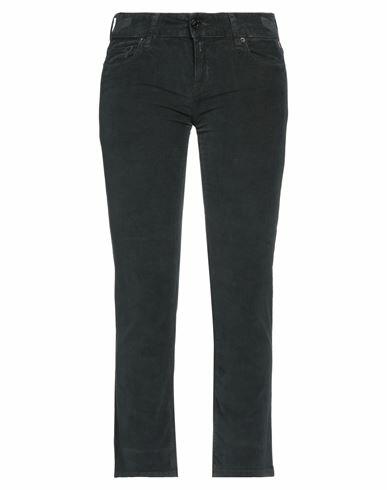 Replay Woman Pants Steel grey Cotton, Elastane Cover