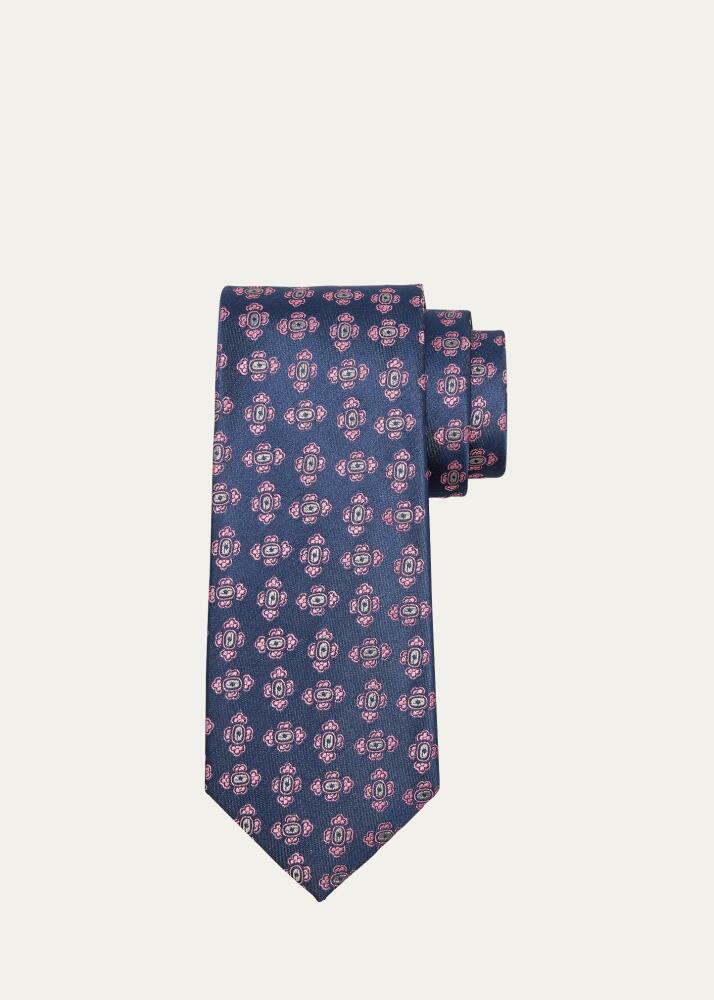 Charvet Men's Medallion Silk Tie Cover