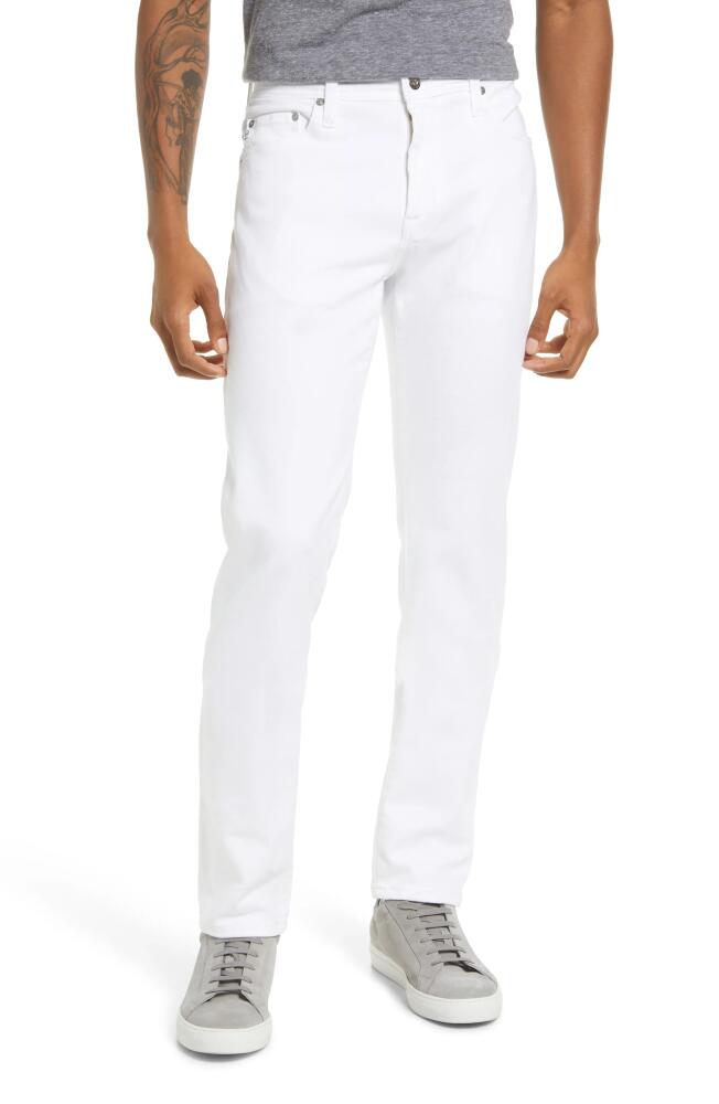 AG Tellis Slim Fit Jeans in White Cover