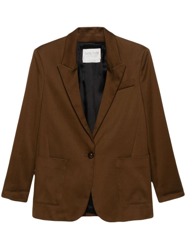 Forte Forte single-breasted blazer - Green Cover