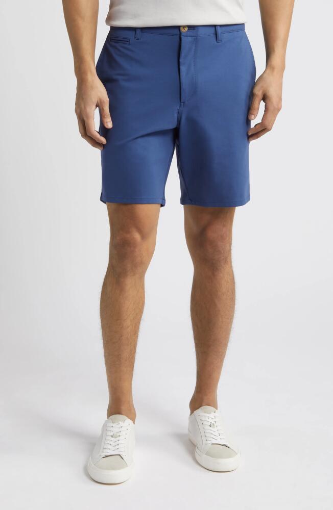 johnnie-O Jupiter Cotton Blend Chino Shorts in Lake Cover