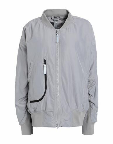 Adidas By Stella Mccartney Asmc Sw Bomber Woman Jacket Light grey Recycled polyester Cover