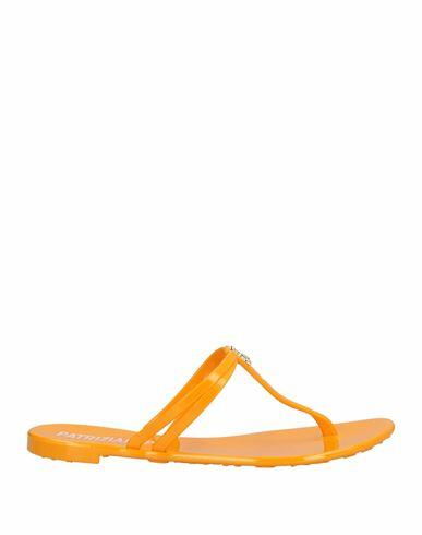 Patrizia Pepe Woman Thong sandal Ocher PVC - Polyvinyl chloride Cover