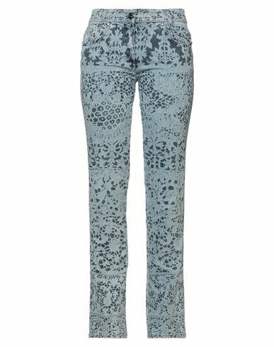 Byblos Woman Jeans Blue Cotton, Polyester Cover