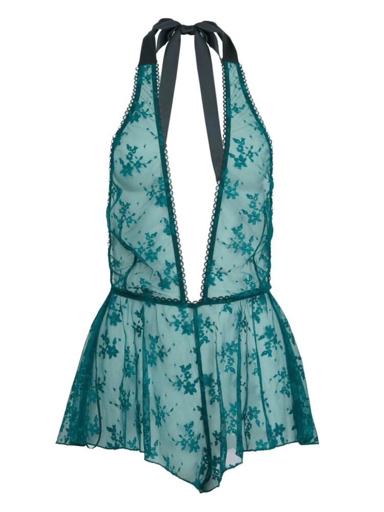 Fleur Du Mal Untie Me playsuit - Green Cover