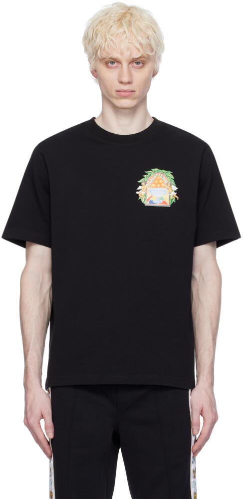 Casablanca SSENSE Exclusive Black Triomphe D'Orange T-Shirt Cover